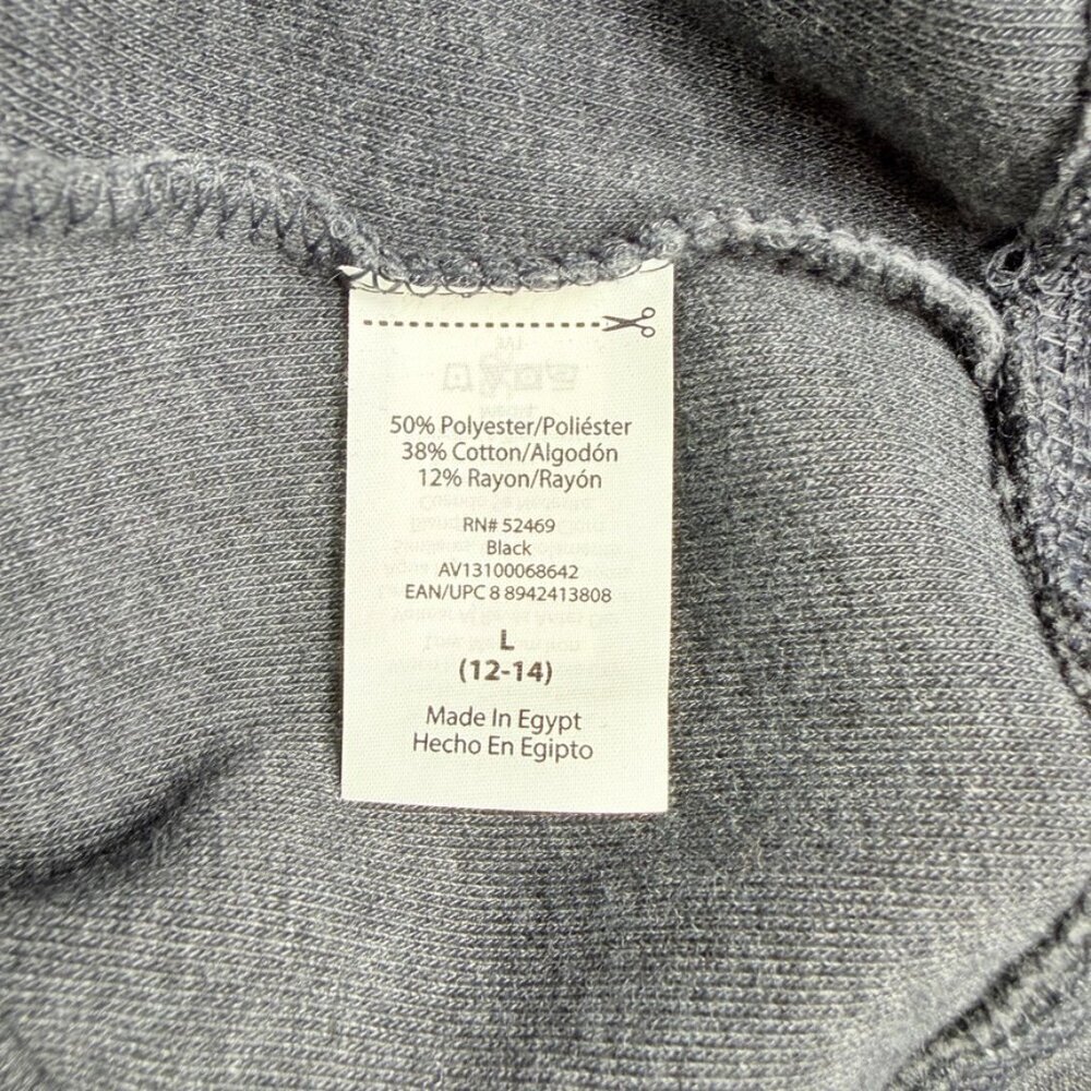 Gray Fleece Sweatshirt Women L Crewneck Cozy Soft Athleisure Pullover Casual - Picture 8 of 9